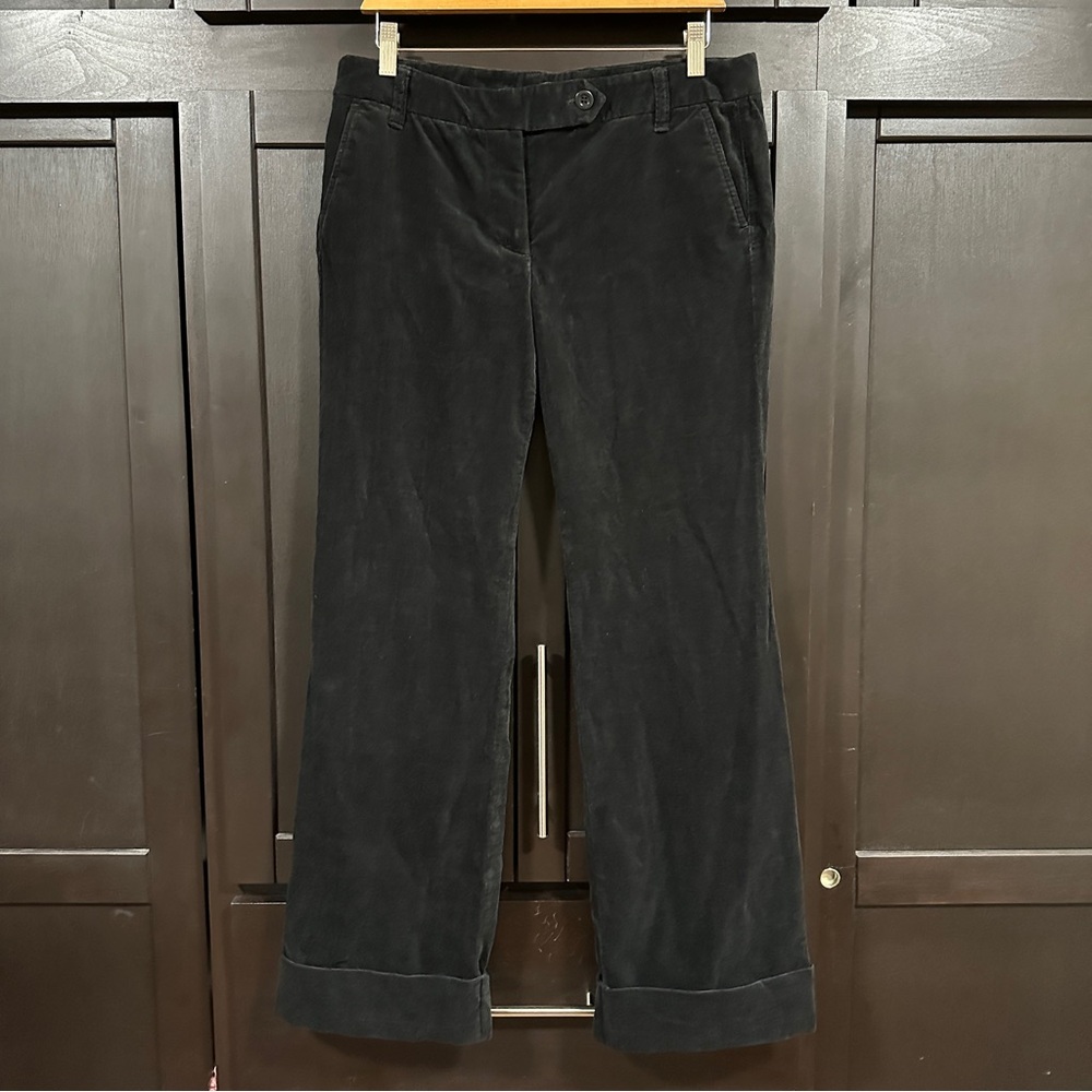 J. Crew city fit Black Corduroy Pants size 6 wide leg